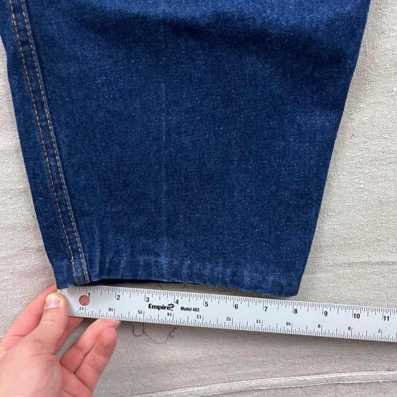 FUBU Platinum Fat Albert Carpenter Jeans Mens 30 Blue Baggy Embroidered Denim - Picture 8 of 8